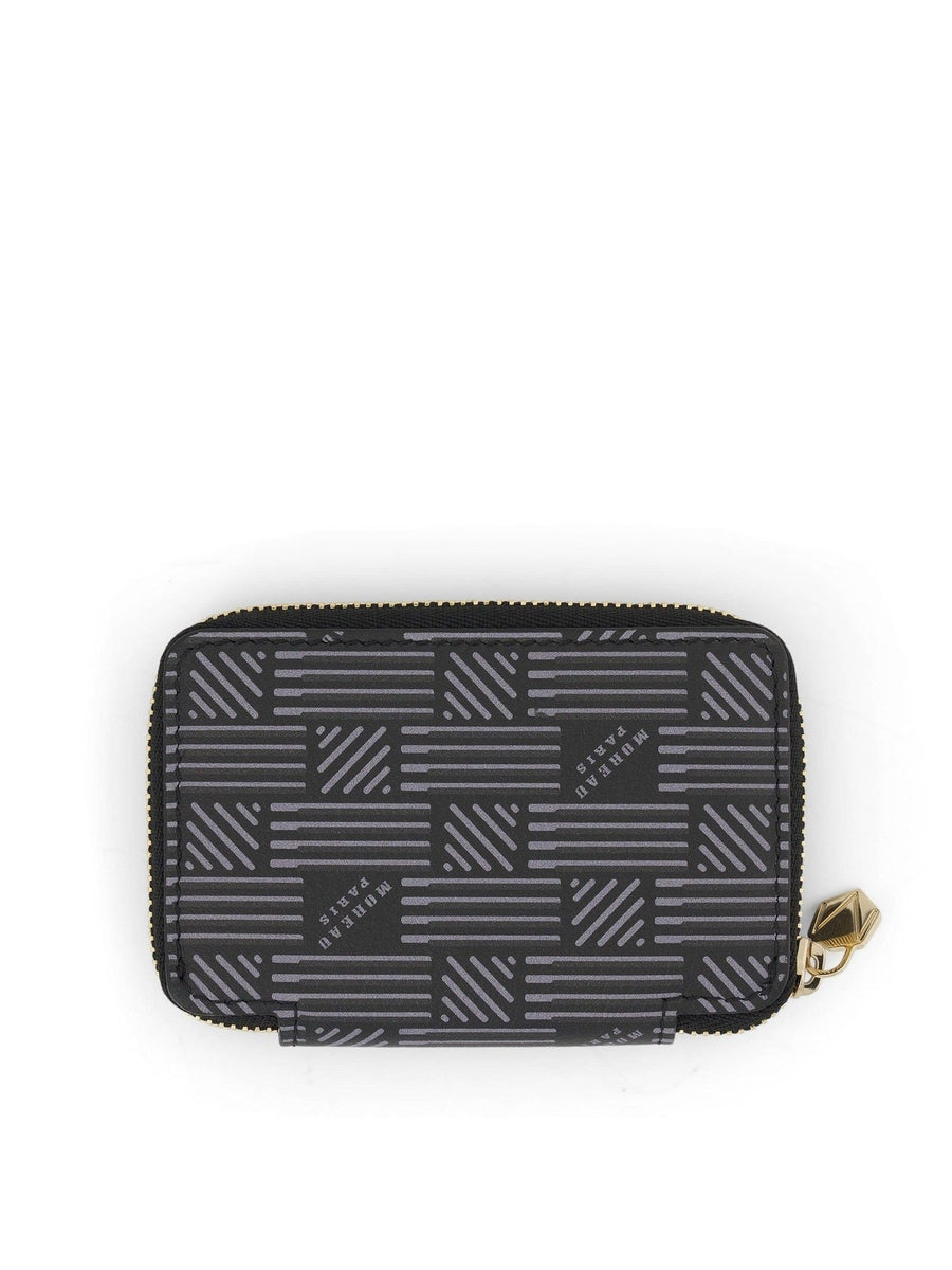 Mini Zip Wallet in Black