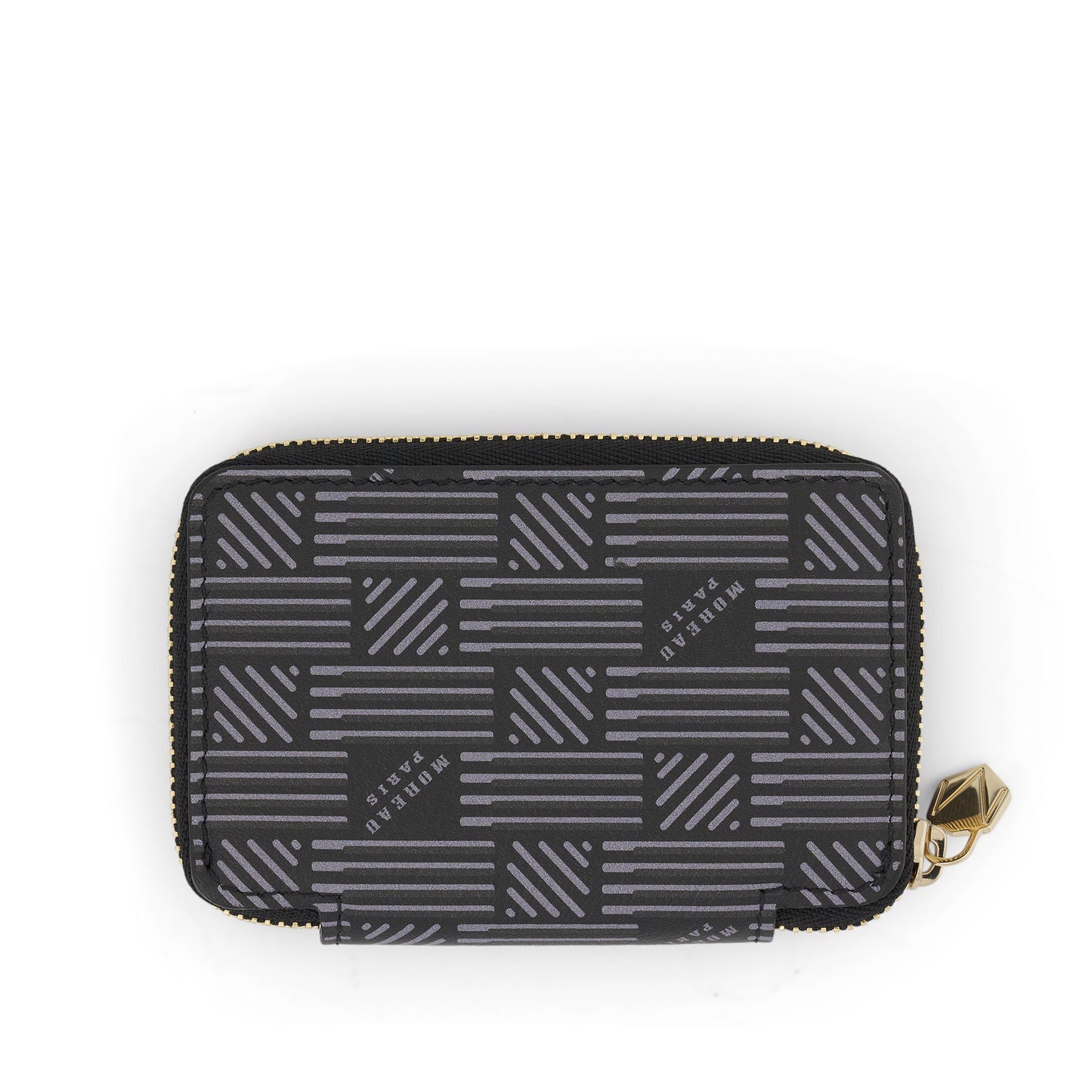 Mini Zip Wallet in Black