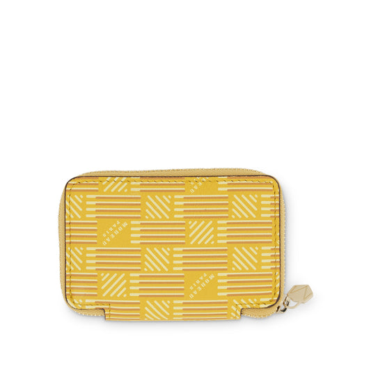 Mini Zip Wallet in Yellow