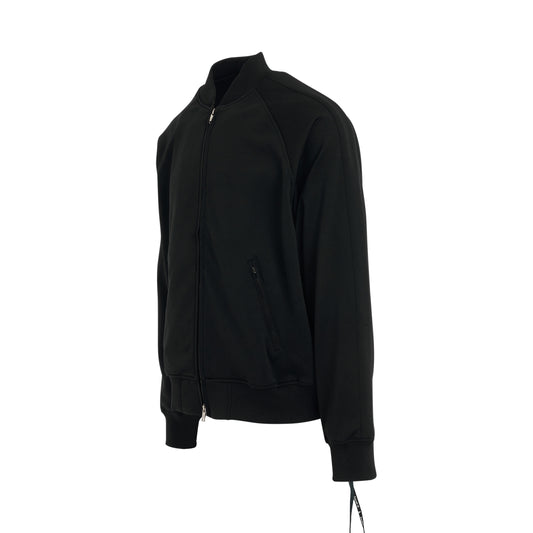 Skull and Logo Track Jacket in Black