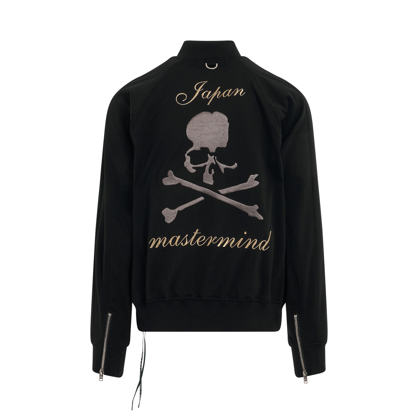 Skull and Logo Track Jacket in Black