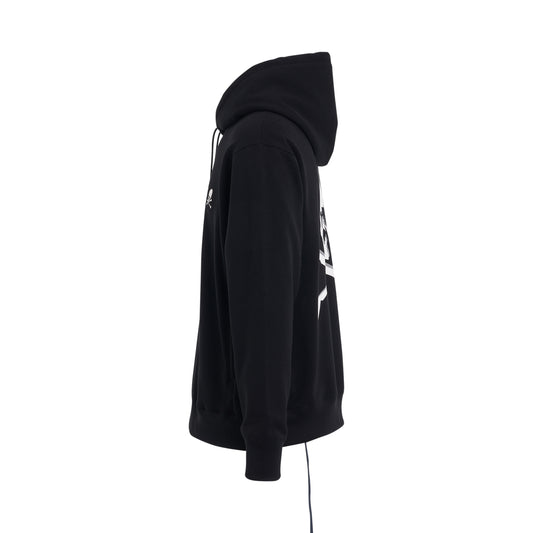 Classic Logo and Skull Hoodie in Black