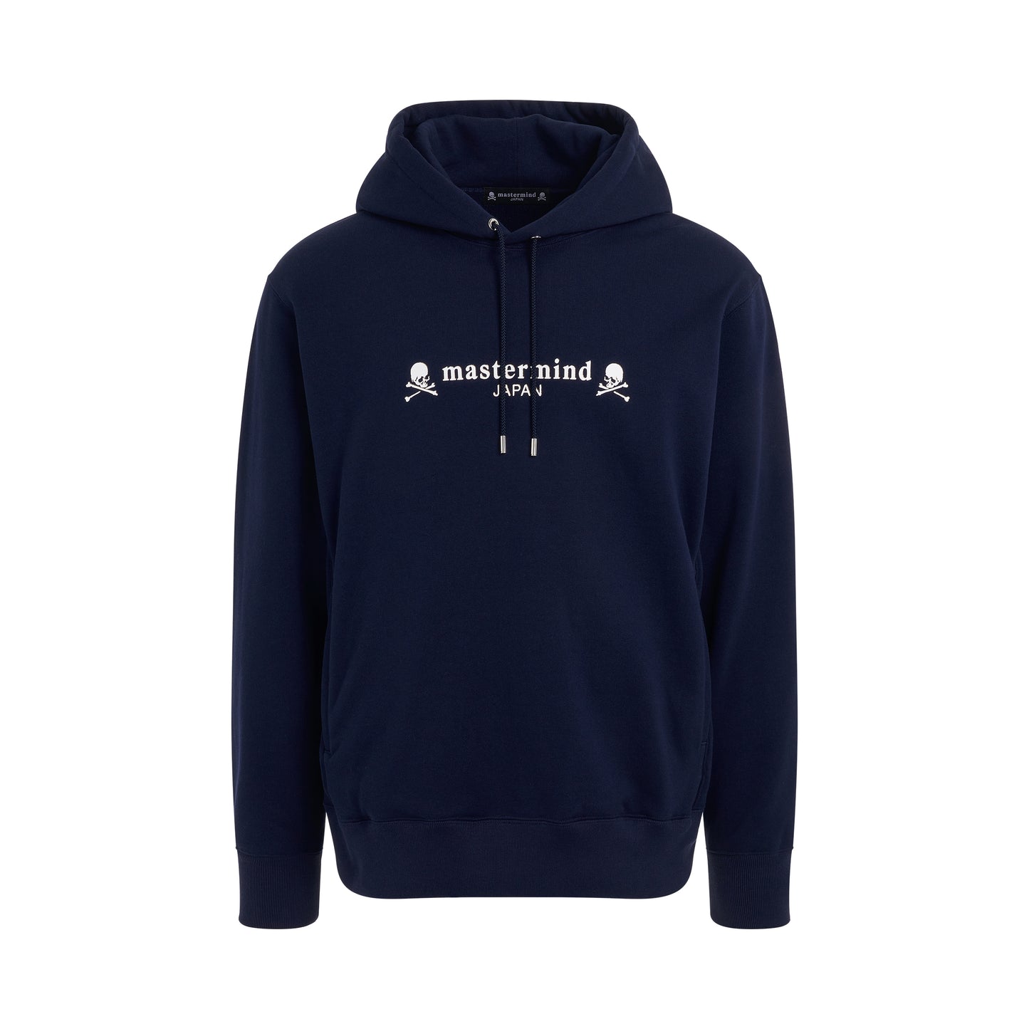 Classic Logo and Skull Hoodie in Navy