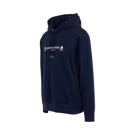 Classic Logo and Skull Hoodie in Navy