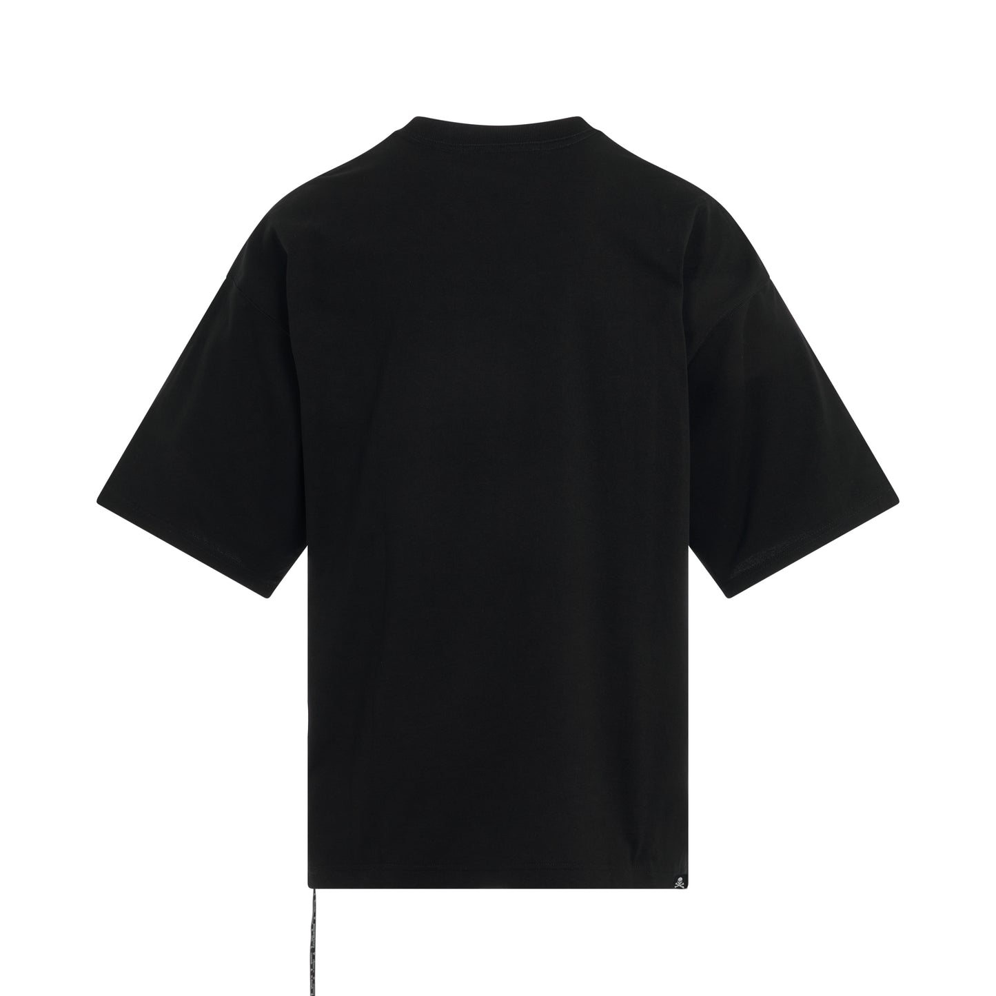 Swing Open Skull Boxy Fit T-Shirt in Black