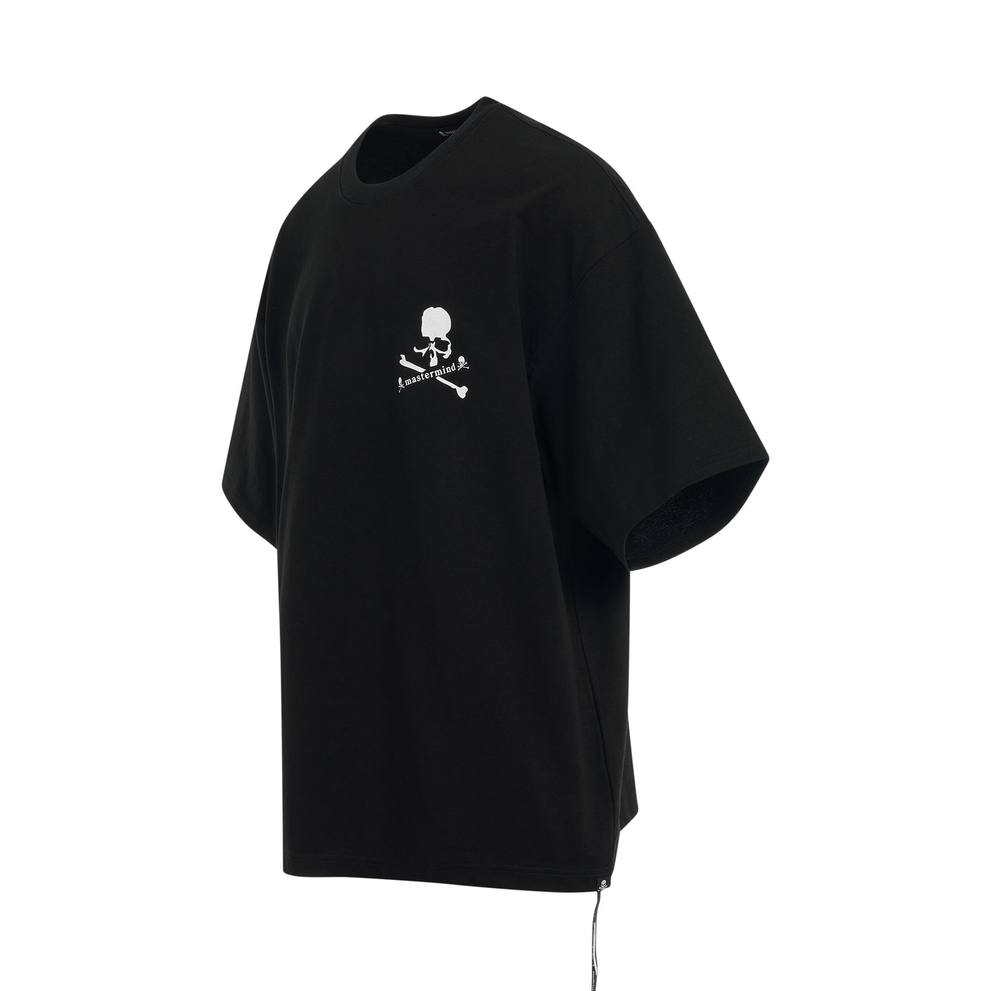 Glow in the Dark Skull Boxy Fit T-Shirt in Black