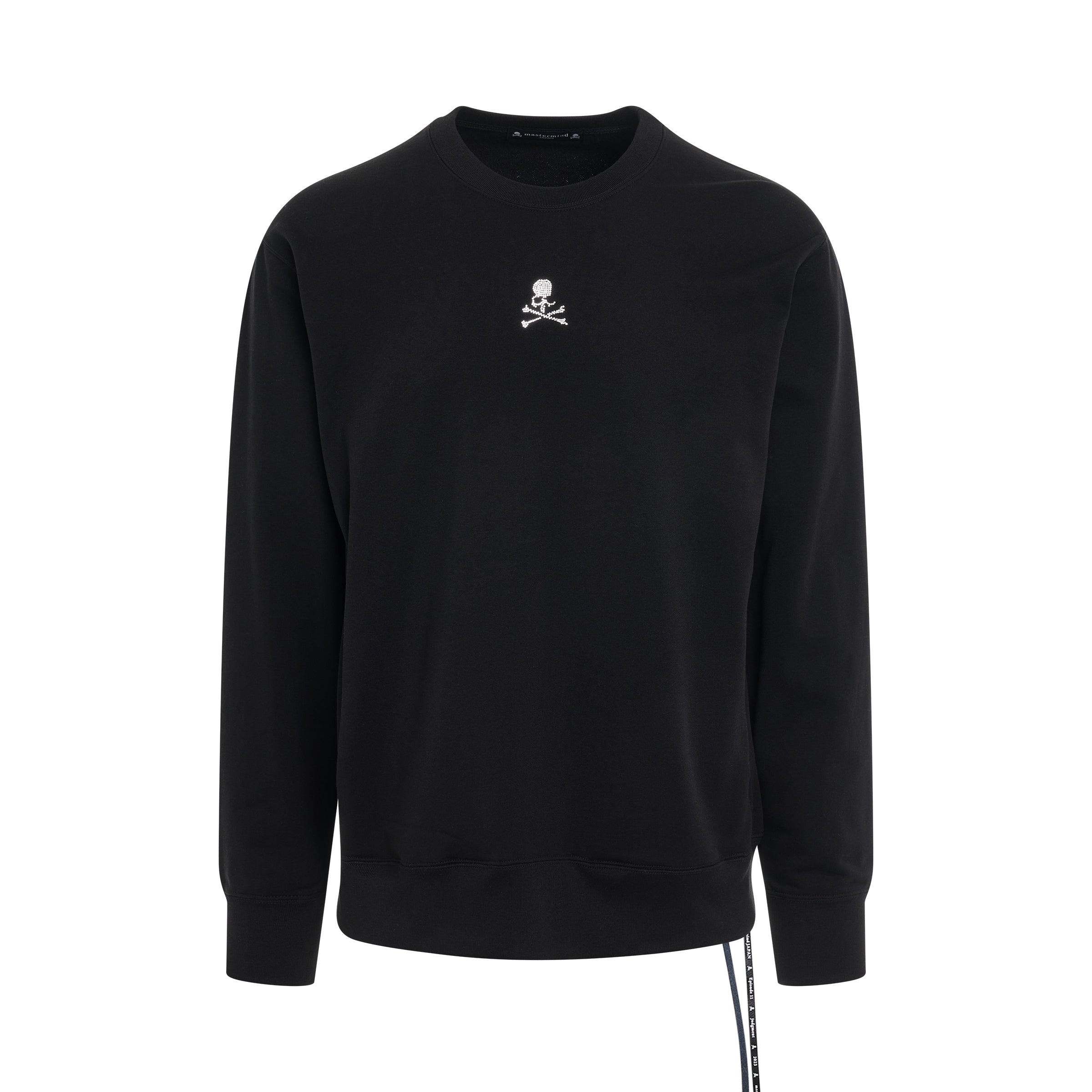 Swarvoski Skull Sweatshirt in Black