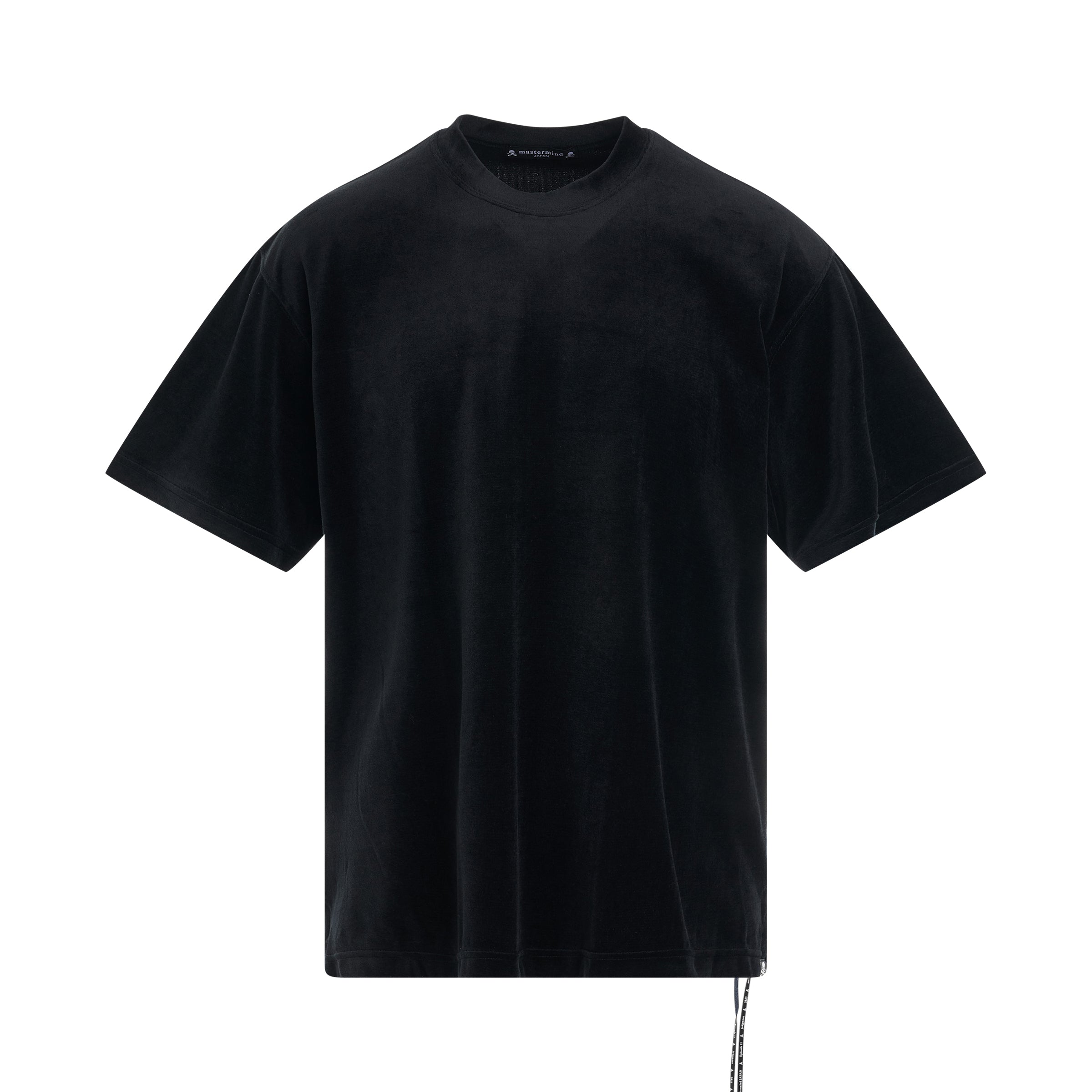 Velour T-Shirt in Black