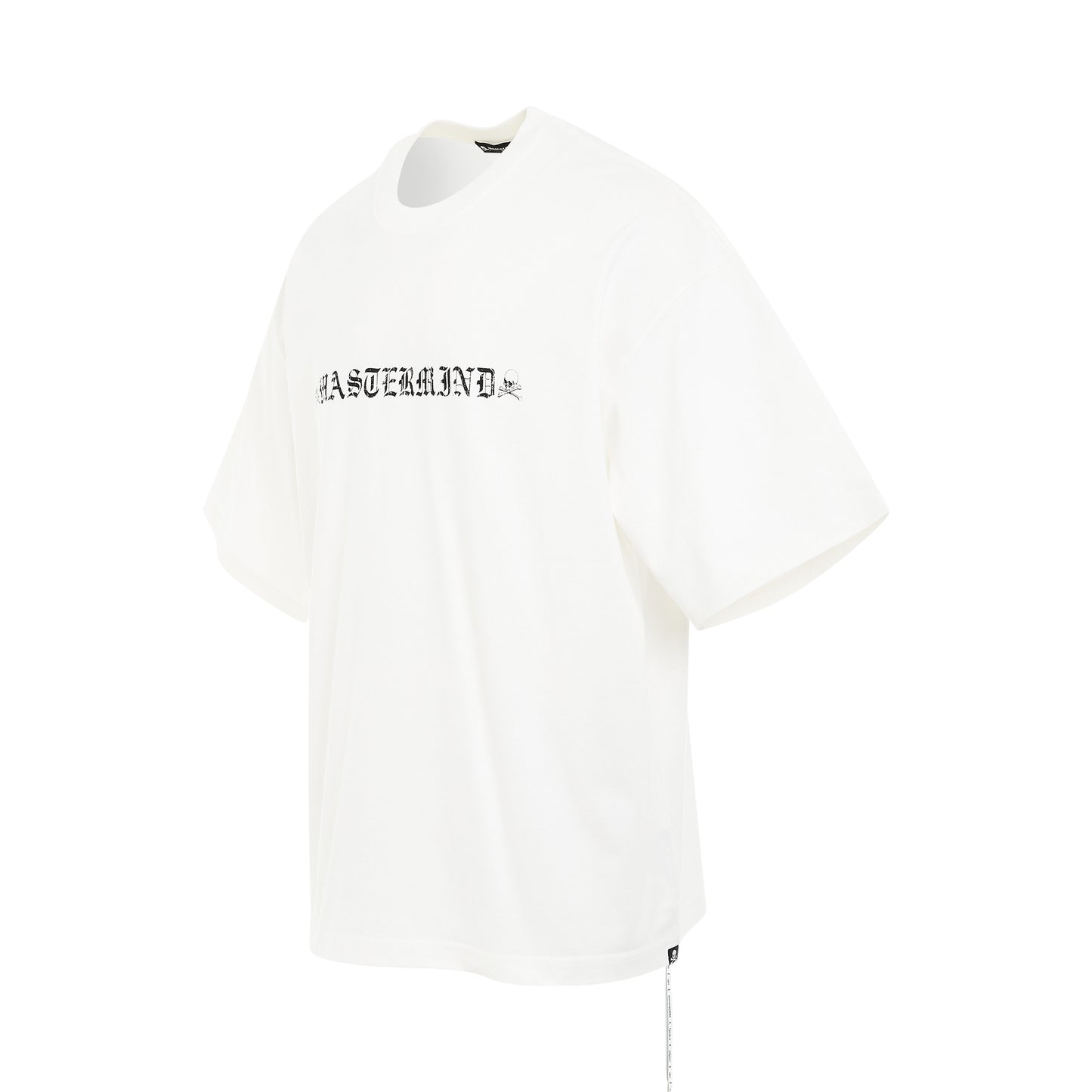 Rubbed Logo Boxy Fit T-Shirt in White