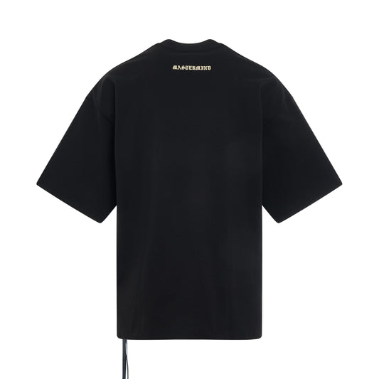 Glassbeads Boxy Fit T-Shirt in Black