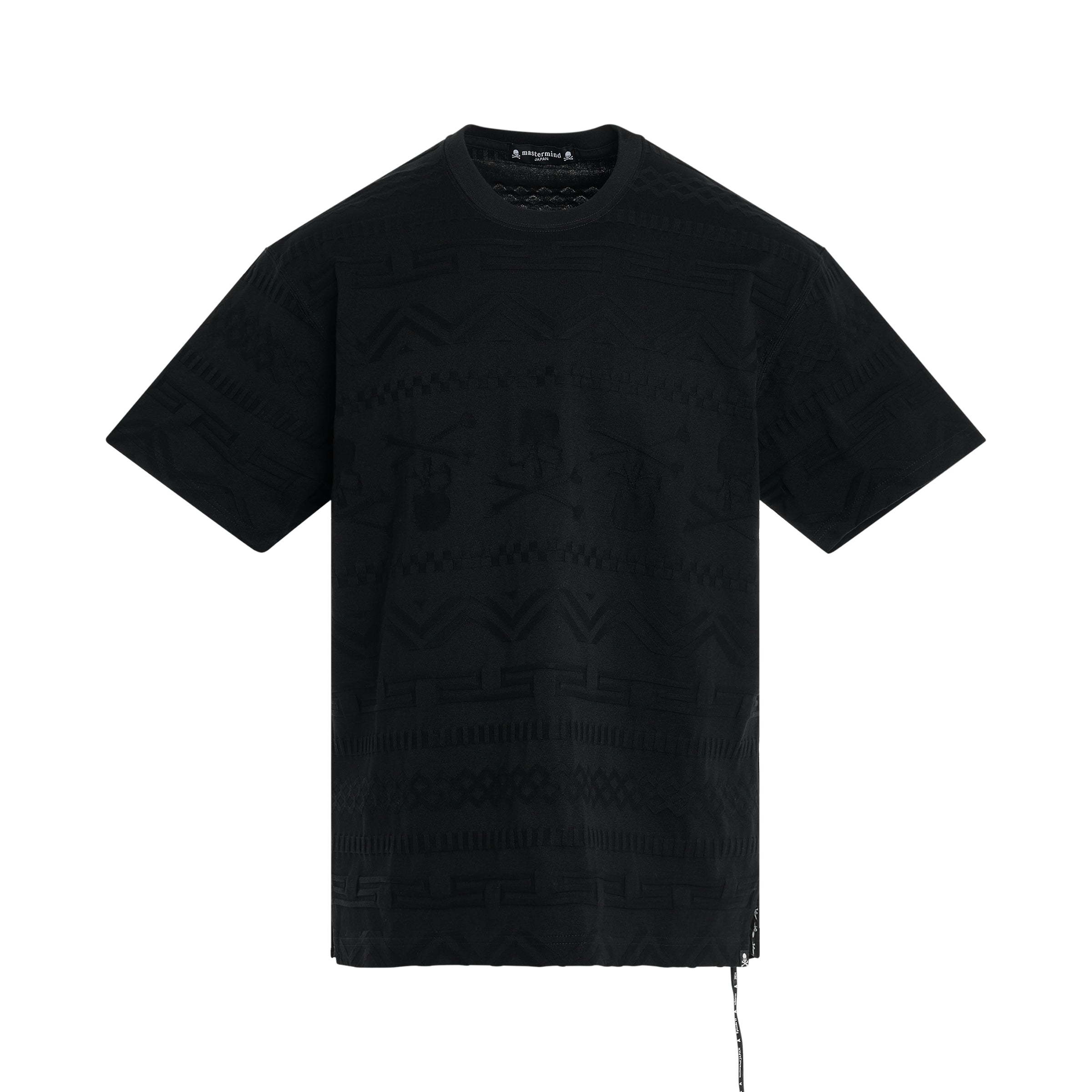 Links Jacquard T-Shirt in Black