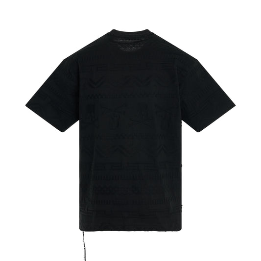 Links Jacquard T-Shirt in Black