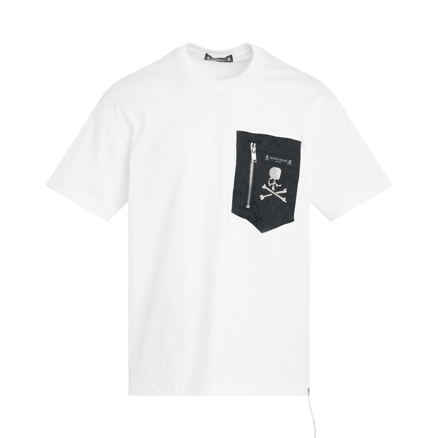 Pocket T-Shirt in White/Black
