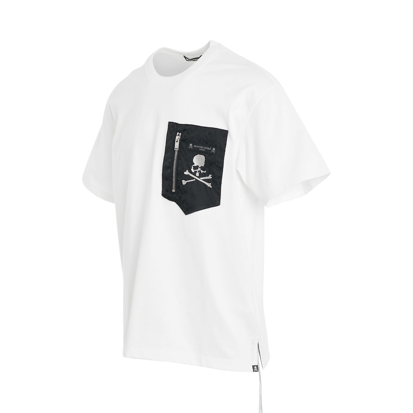Pocket T-Shirt in White/Black