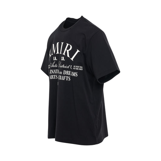 Amiri Arts District Large logo T-Shirt in Black