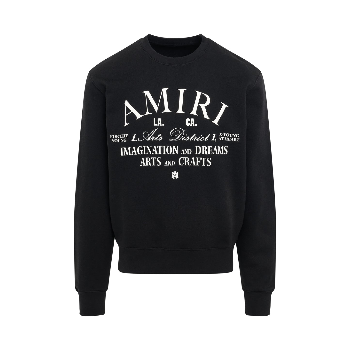 Amiri Arts District Crew Sweatshirt in Black