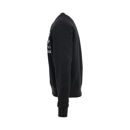 Amiri Arts District Crew Sweatshirt in Black