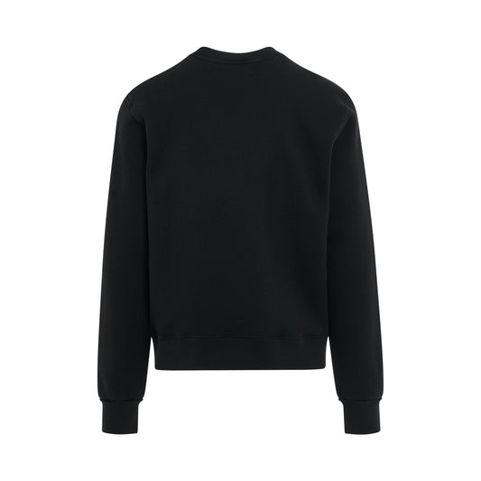 Amiri Hockey Crew Sweatshirt in Black