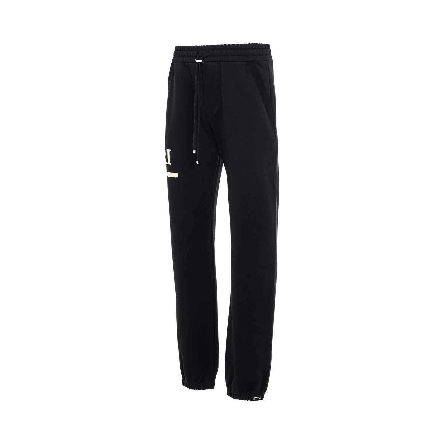 MA Bar Applique Sweatpant in Black