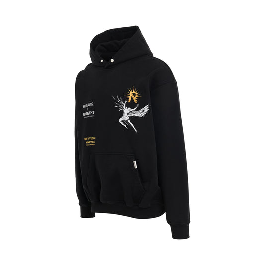 Icarus Hoodie in Jet Black