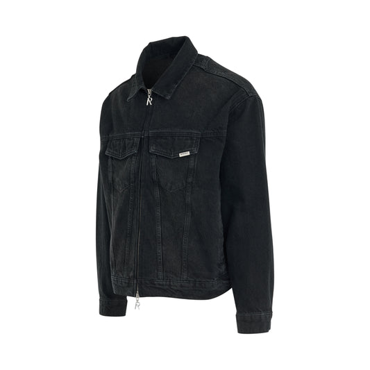 R4 Denim Jacket in Black