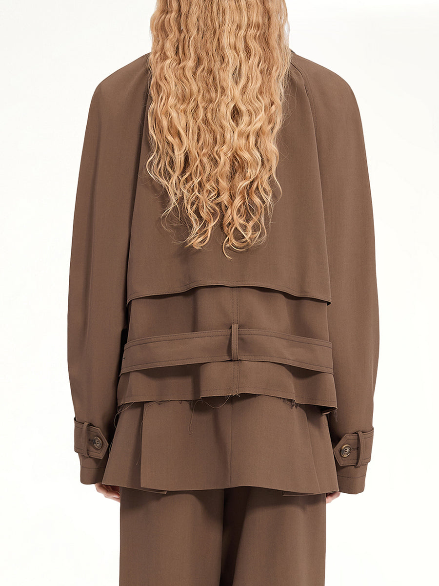 Short Trench in Brown