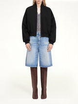 Light Bomber Jacket in Black