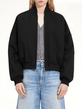 Light Bomber Jacket in Black