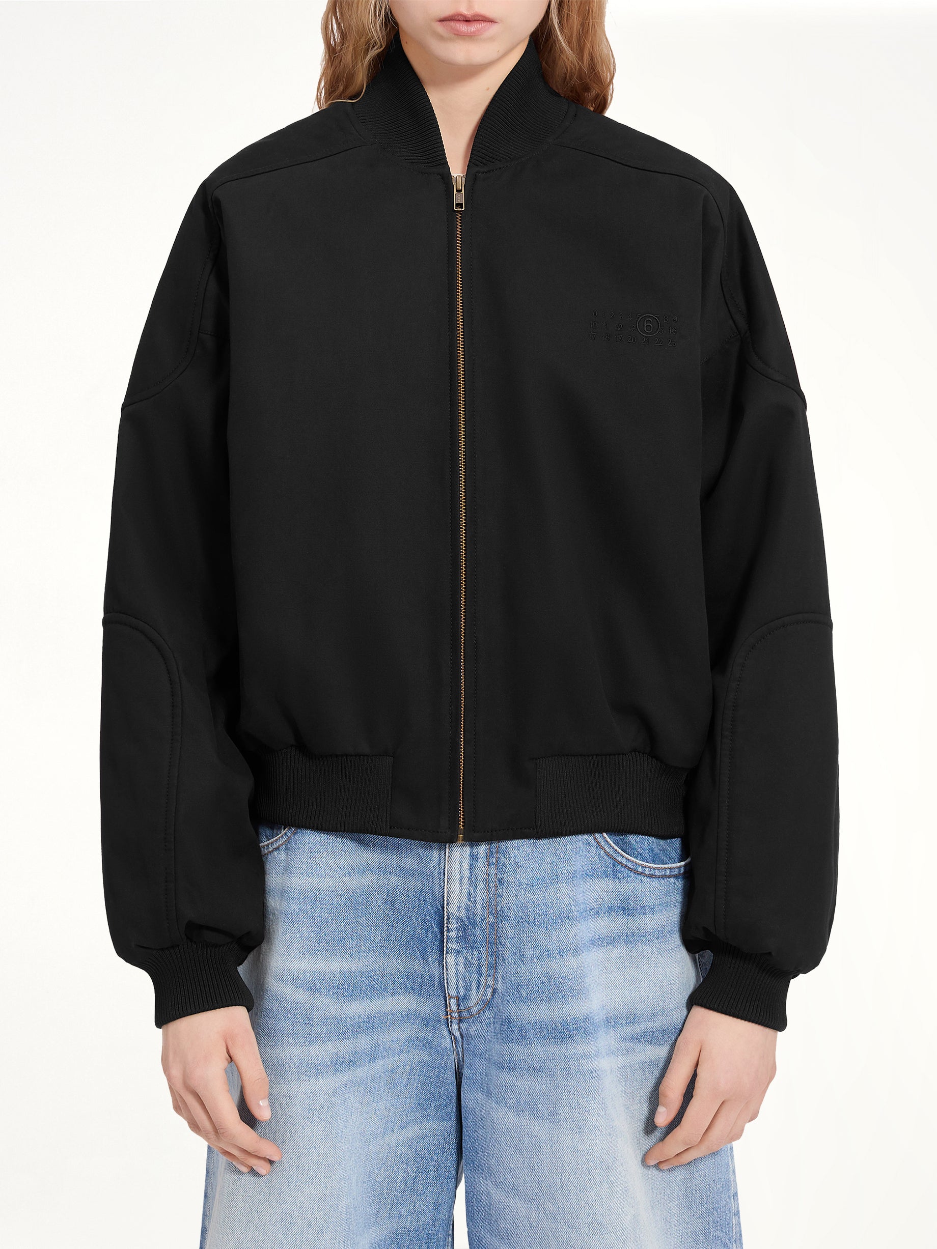 Light Bomber Jacket in Black