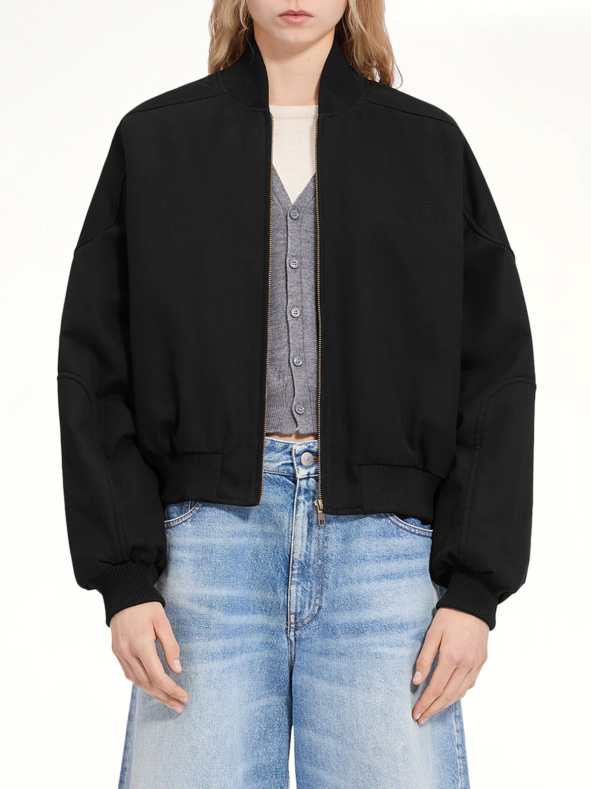 Light Bomber Jacket in Black