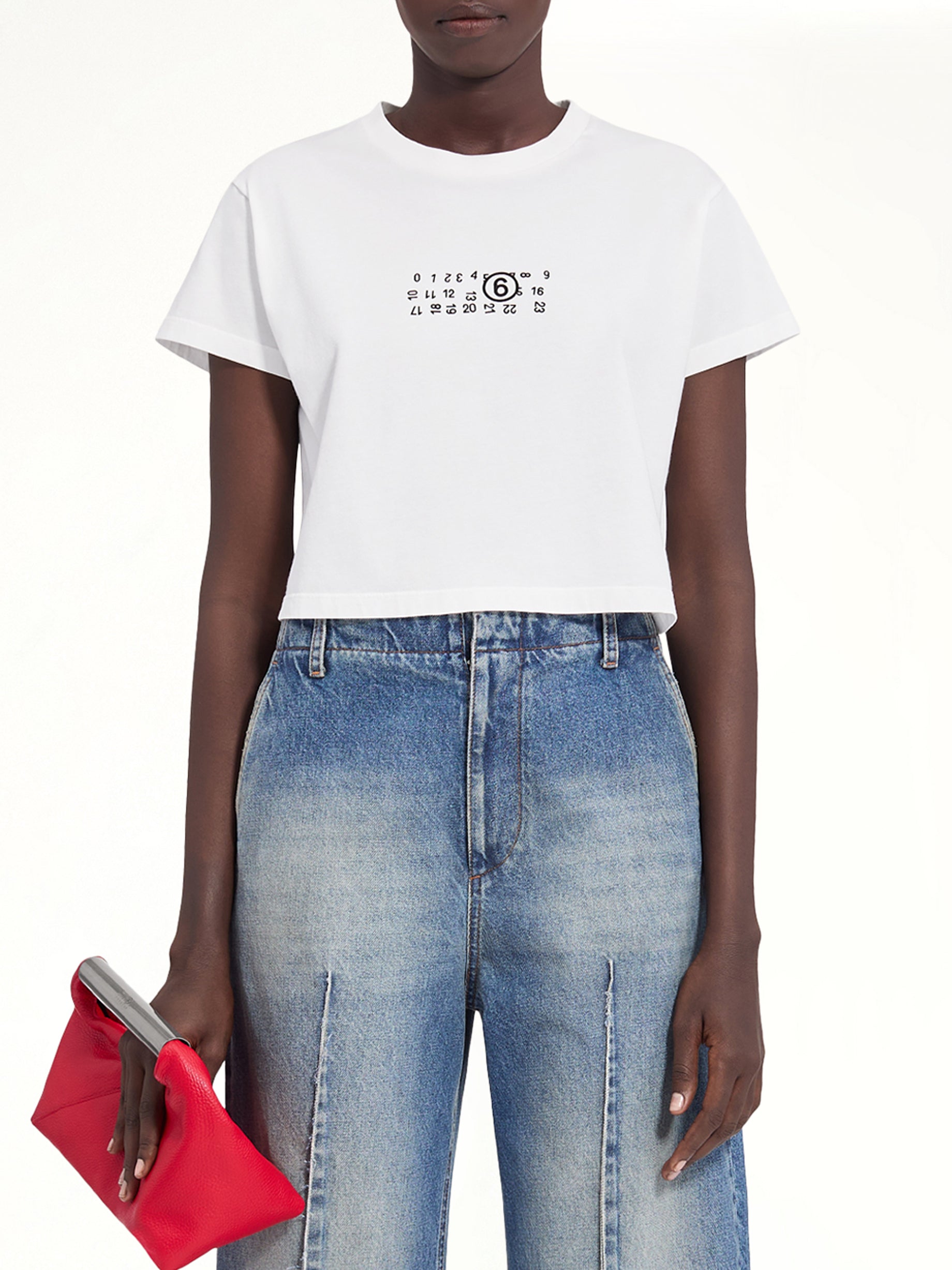 MM6 Logo T-Shirt in Off White