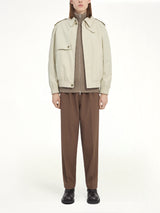 Light Cotton Twill Jacket in Ecrù