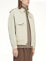 Light Cotton Twill Jacket in Ecrù