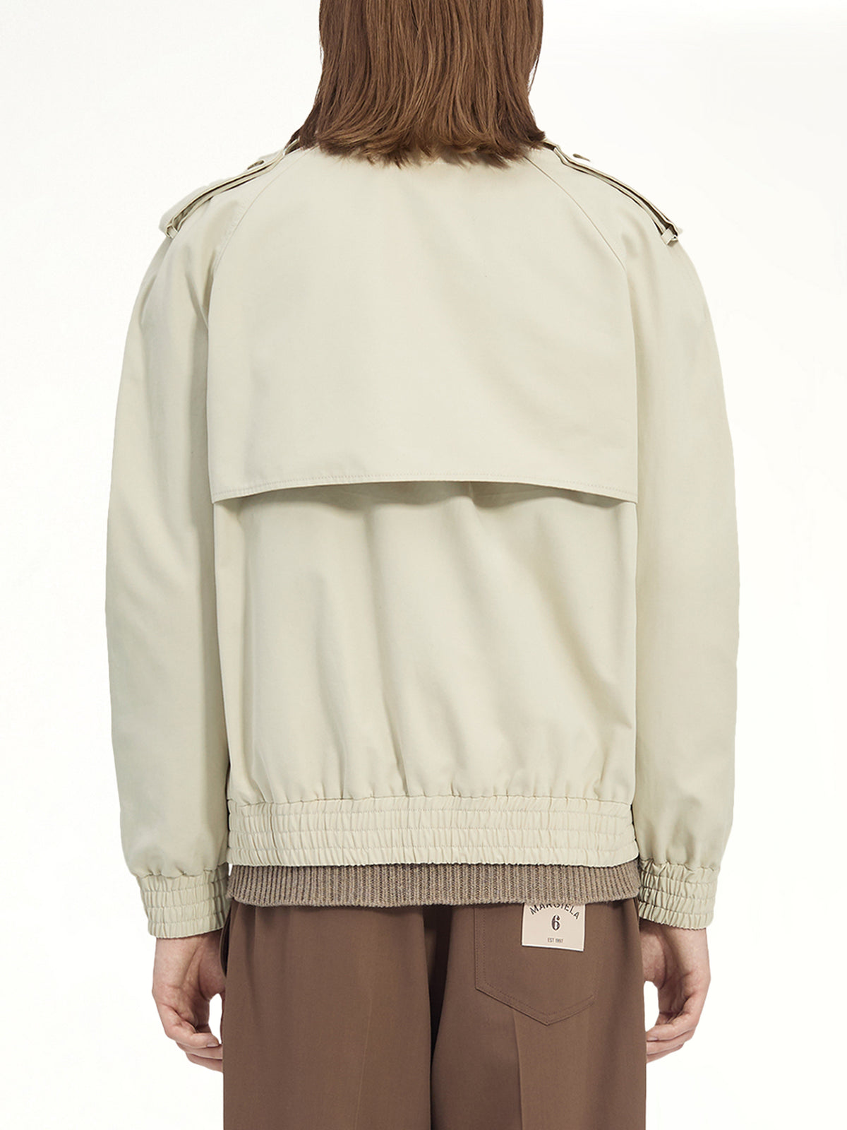 Light Cotton Twill Jacket in Ecrù