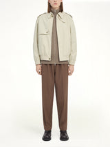 Light Cotton Twill Jacket in Ecrù