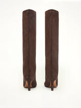 Knee-high Boot in Dark Brown