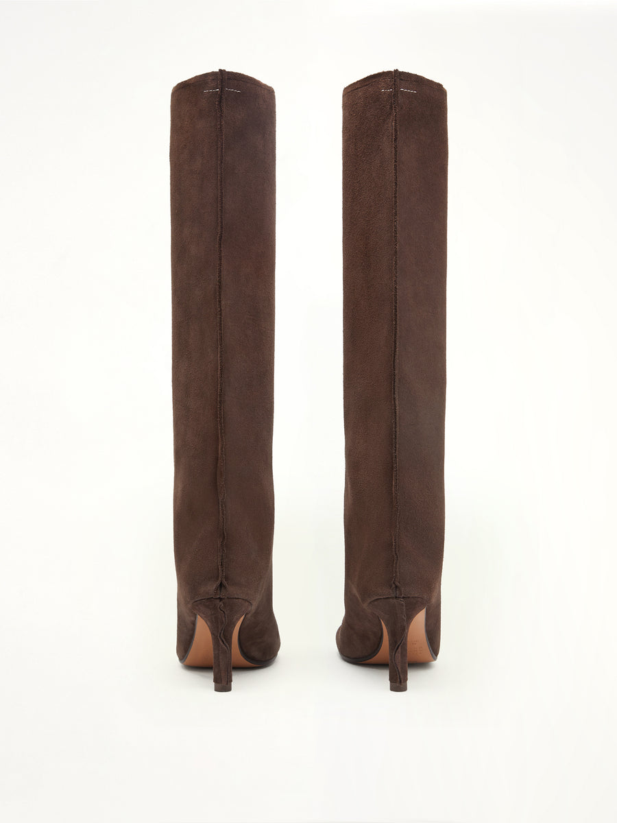 Knee-high Boot in Dark Brown