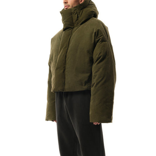 MML Hooded Puffer Jacket in Hunter