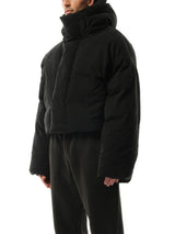 Entire Studios MML Hooded Puffer Jacket in Iron