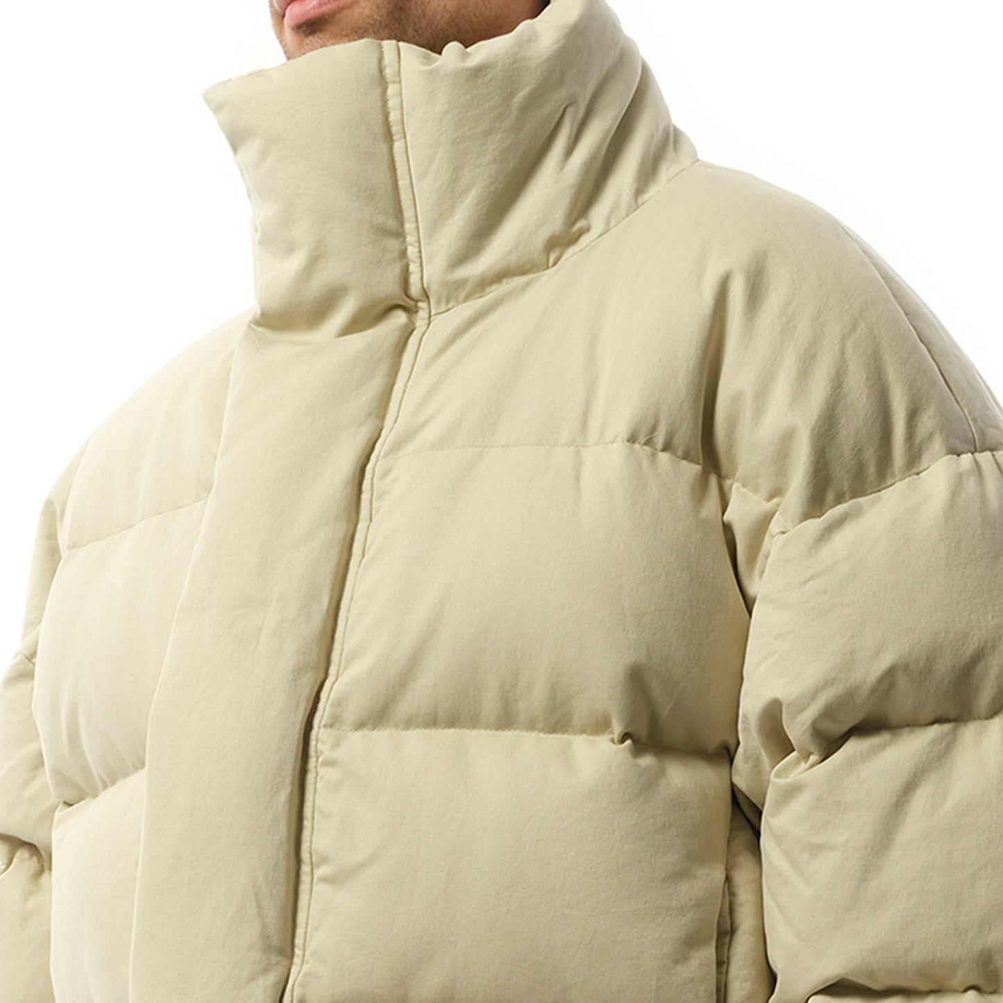 MML Puffer Jacket in Off White