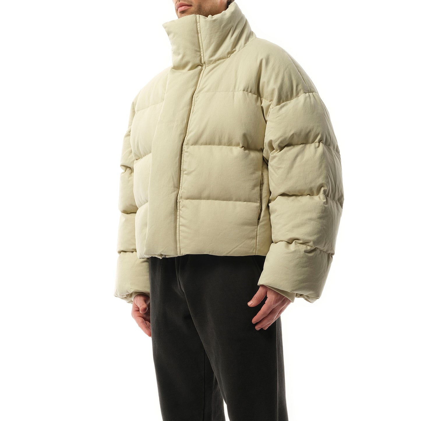 MML Puffer Jacket in Off White