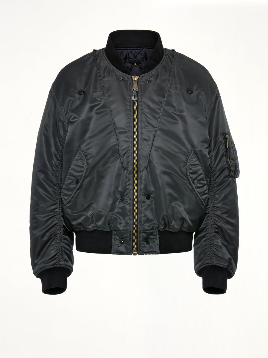 Reversible Bomber in Dark Grey
