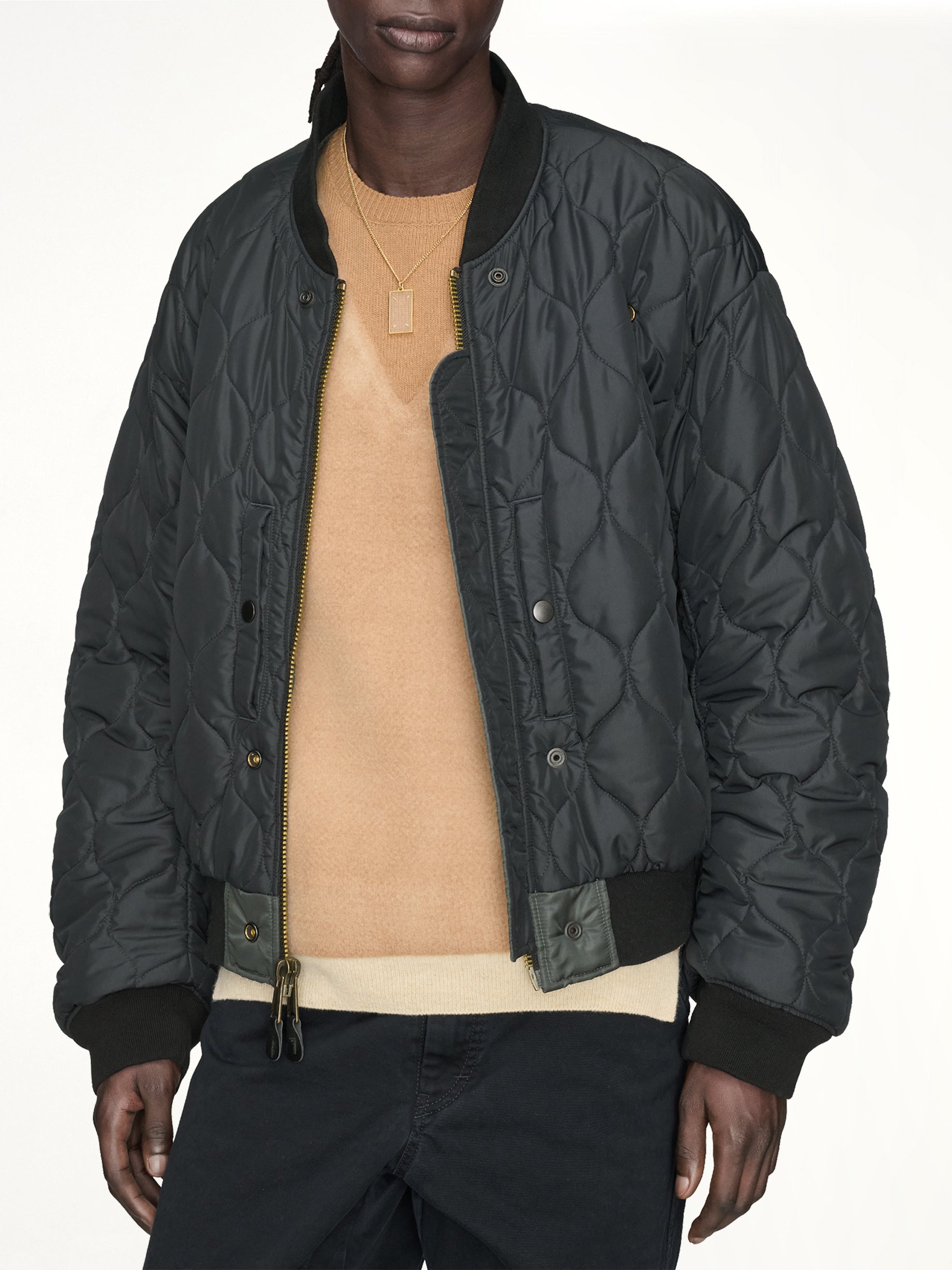 Reversible Bomber in Dark Grey