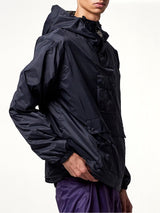 Non Down Mountain Reversible Anorak in Black/Dark Olive