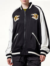 Non Down Reversible "Ska" Jacket in Black/Off White