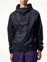 Non Down Mountain Reversible Anorak in Black/Dark Olive