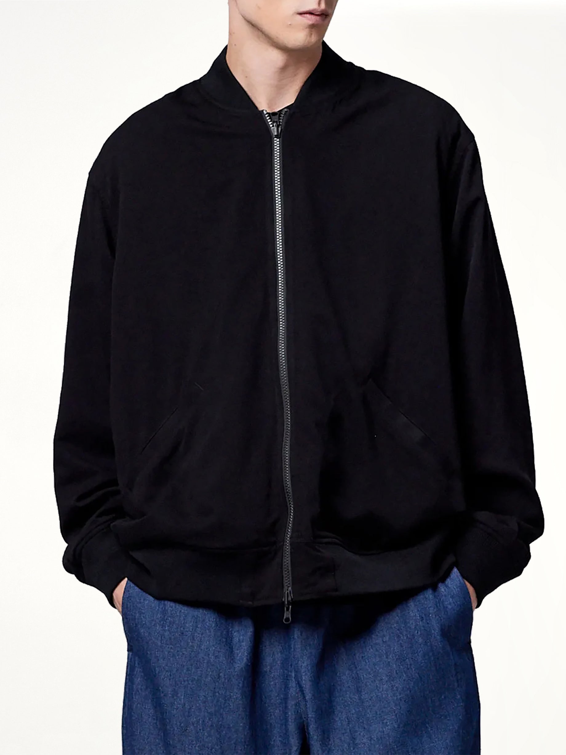Non Down Reversible "Ska" Jacket in Black/Off White