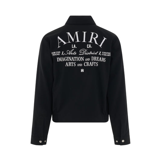 Amiri Arts District Blouson Jacket in Black