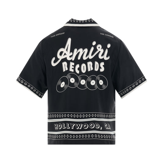 Amiri Records S/S Shirt in Black