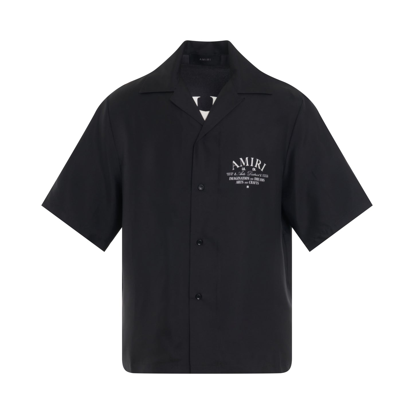 Amiri Arts District Silk Shirt in Black